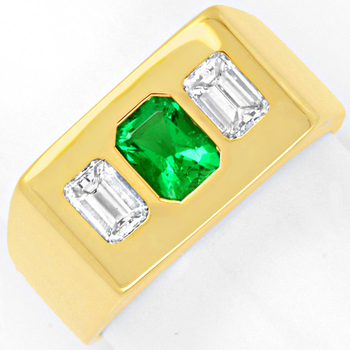 Foto 6: Diamantring Sensations Smaragd 0,60ct und 0,80ct Emeraldcut Diamant-Solitäre
